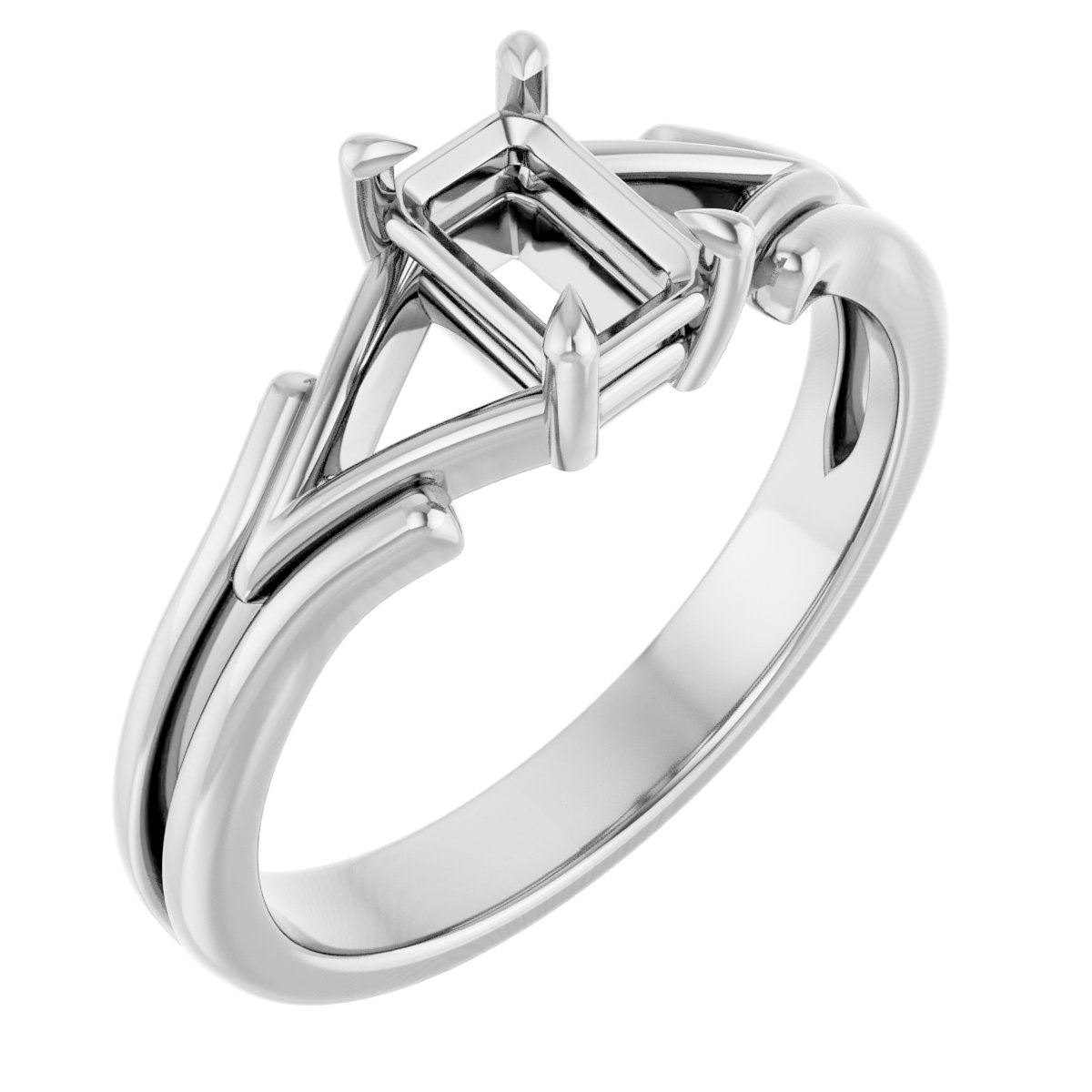 Claw-Prong Solitaire Engagement Ring