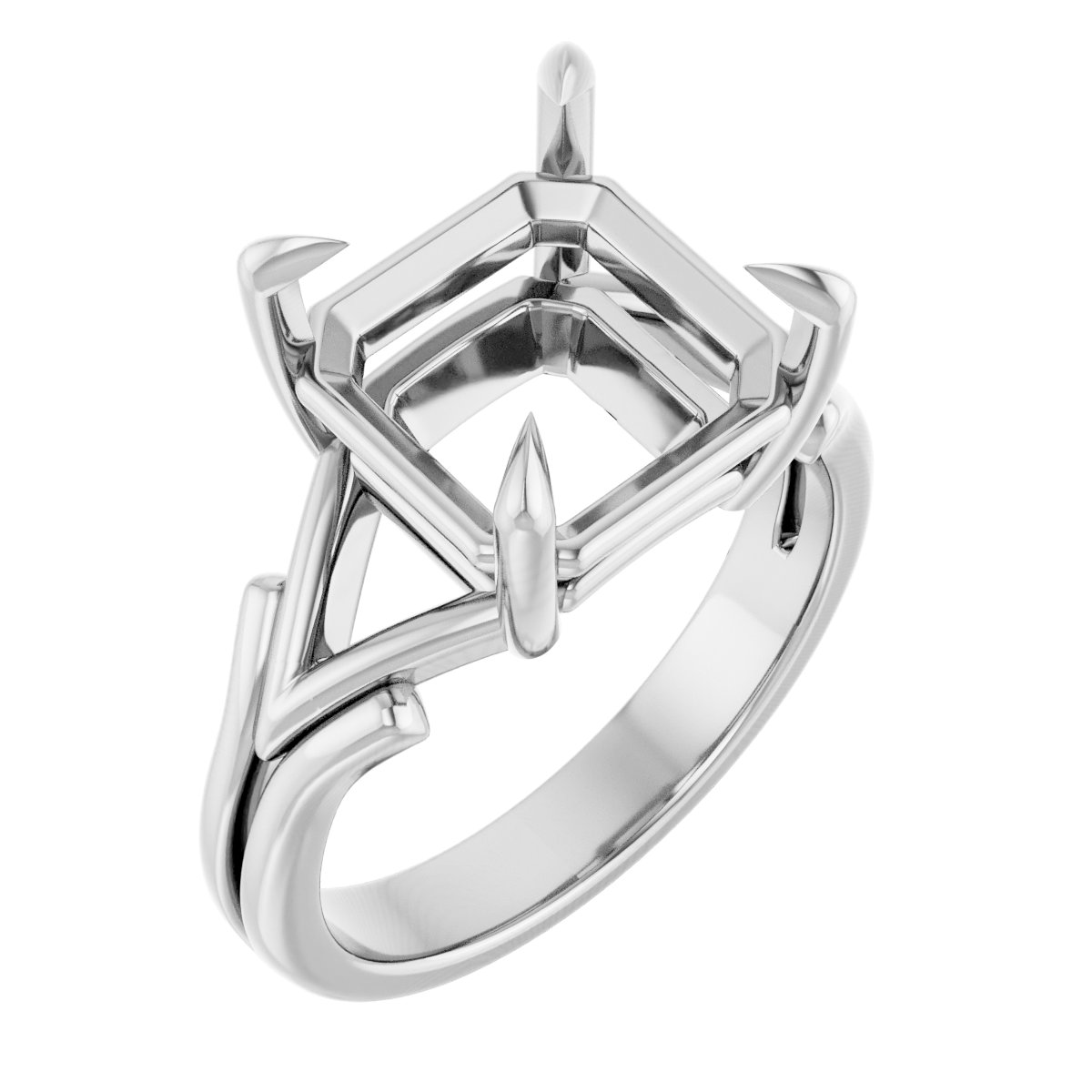 Claw-Prong Solitaire Engagement Ring
