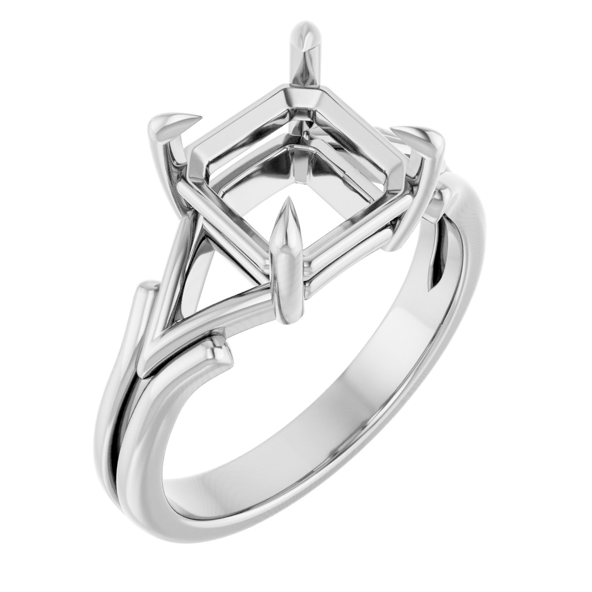 Claw-Prong Solitaire Engagement Ring