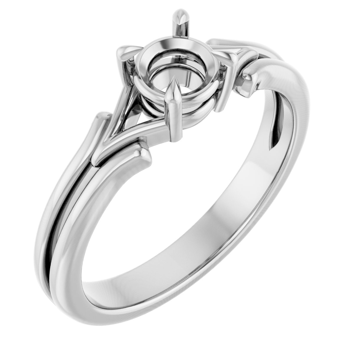 Claw-Prong Solitaire Engagement Ring