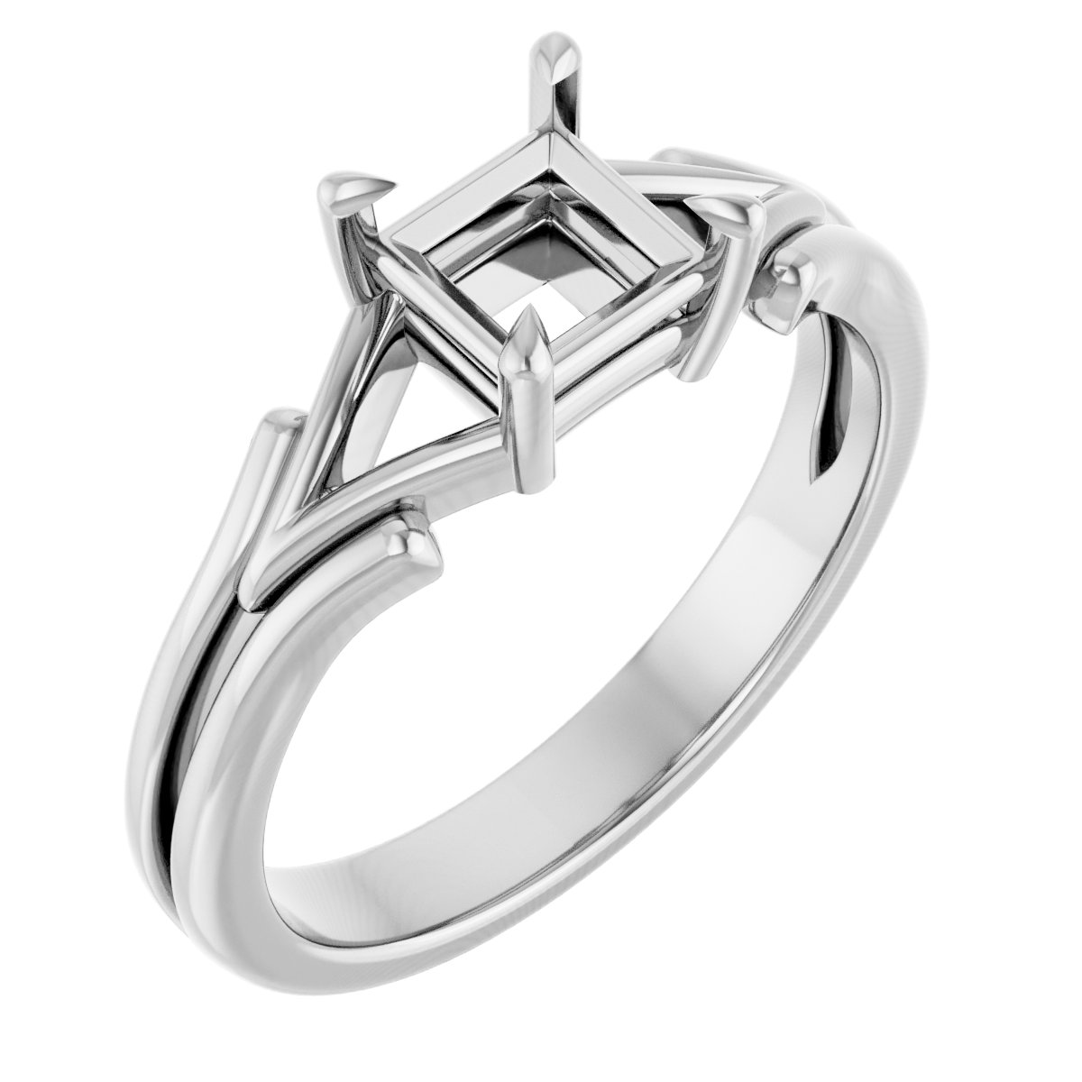 Claw-Prong Solitaire Engagement Ring