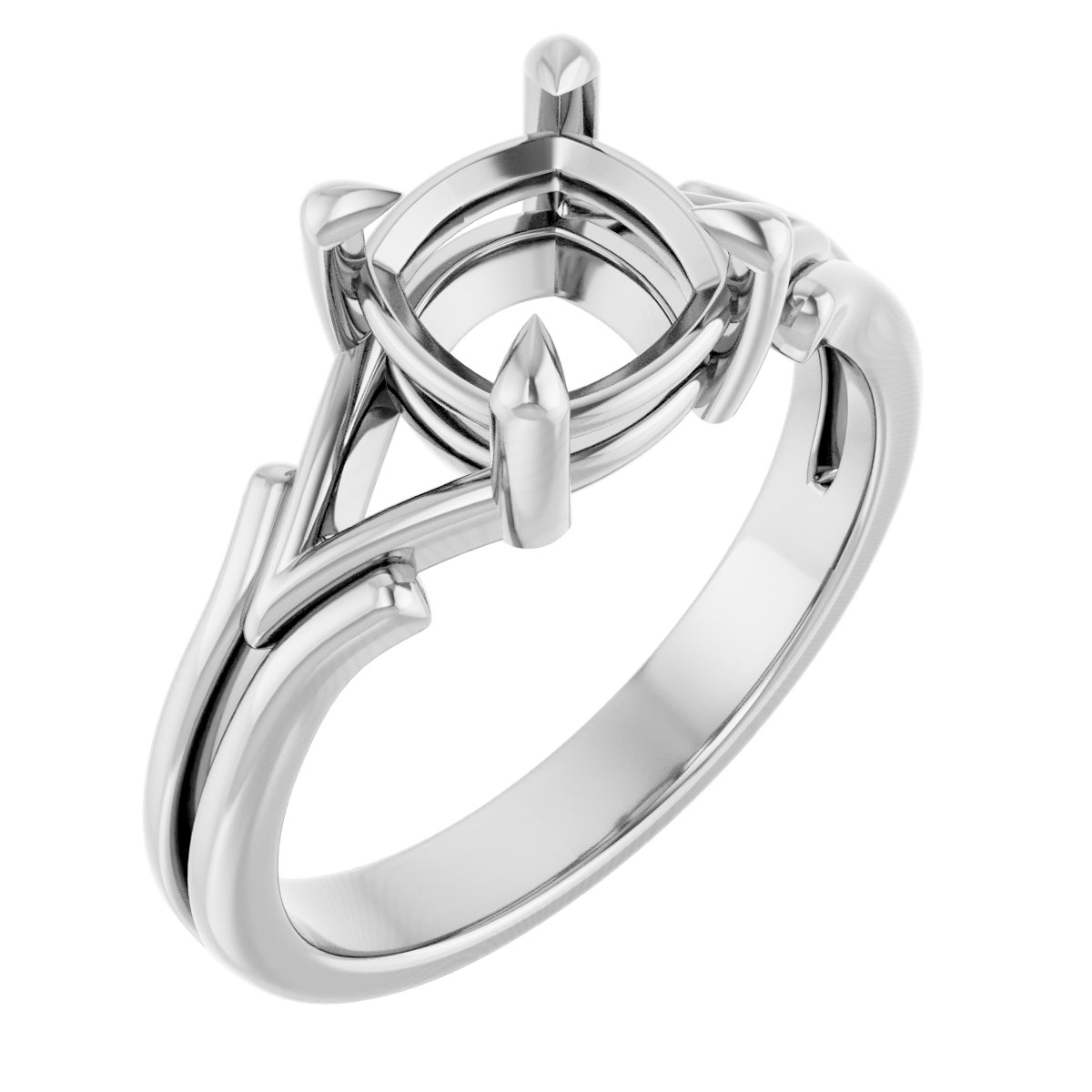 Claw-Prong Solitaire Engagement Ring