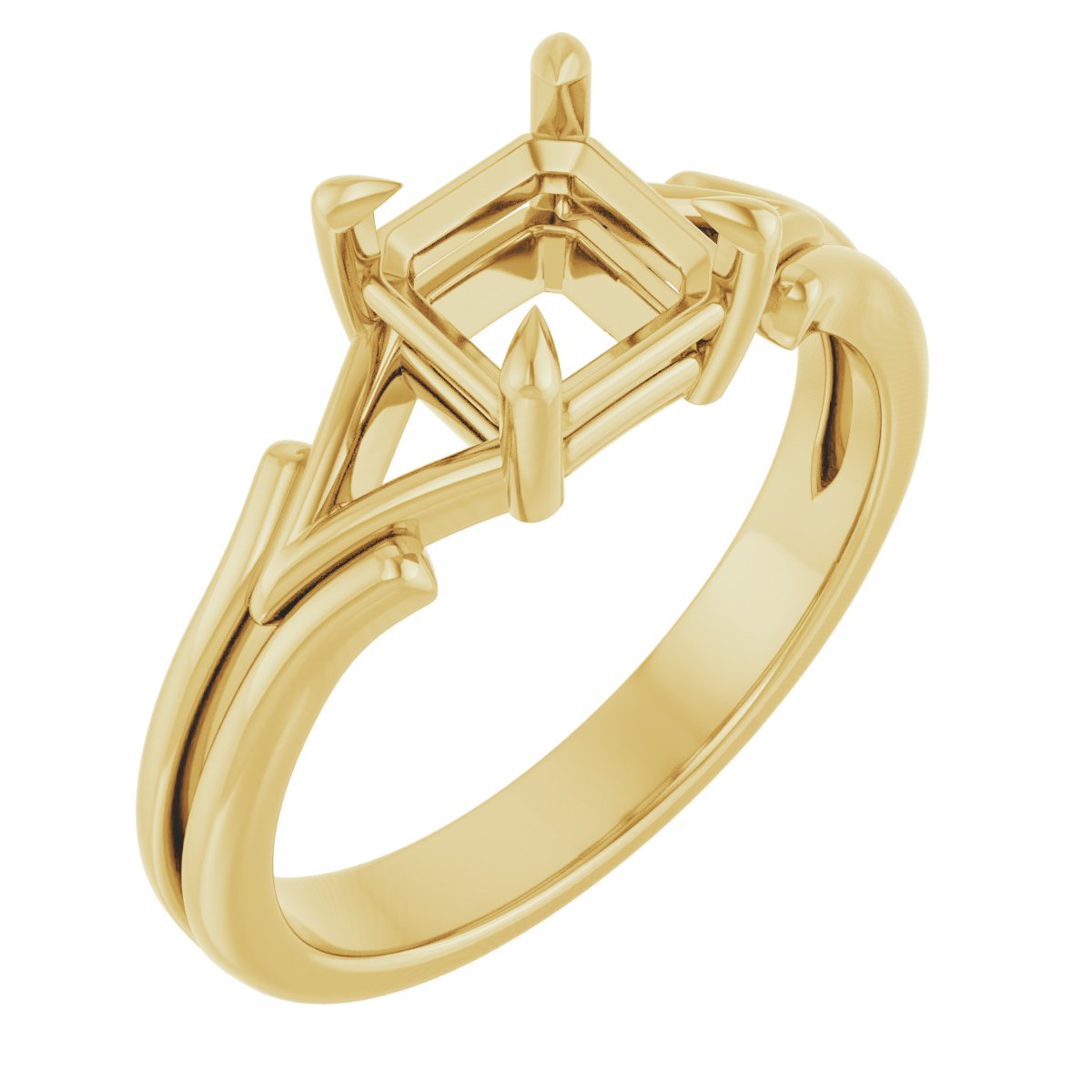Claw-Prong Solitaire Engagement Ring