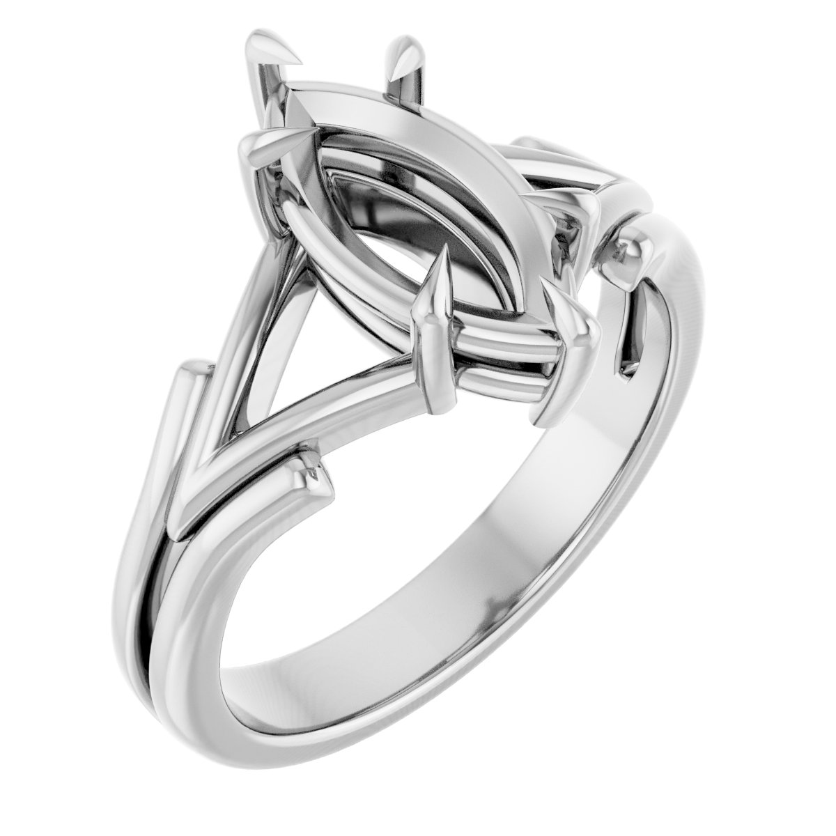 Claw-Prong Solitaire Engagement Ring