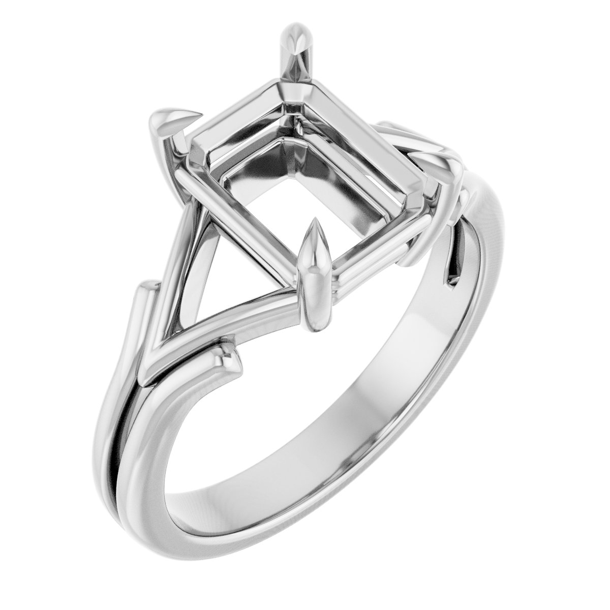 Claw-Prong Solitaire Engagement Ring