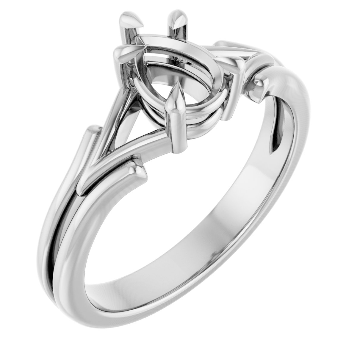 Claw-Prong Solitaire Engagement Ring
