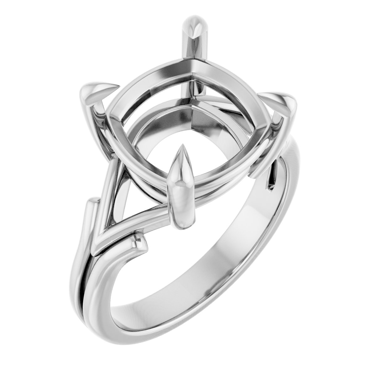 Claw-Prong Solitaire Engagement Ring
