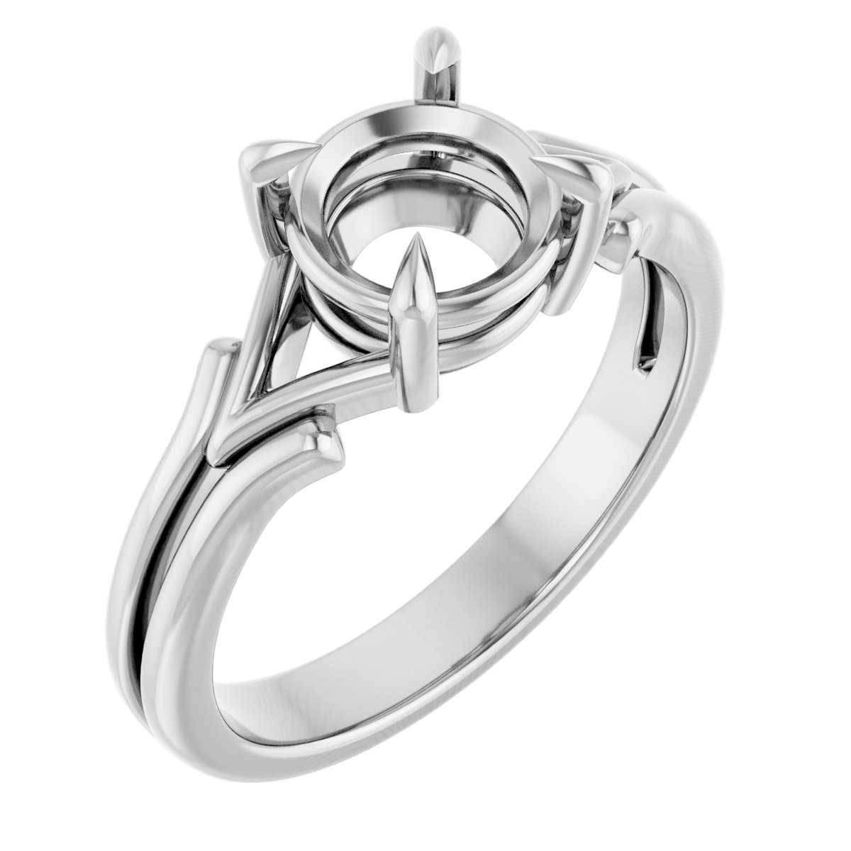 Claw-Prong Solitaire Engagement Ring