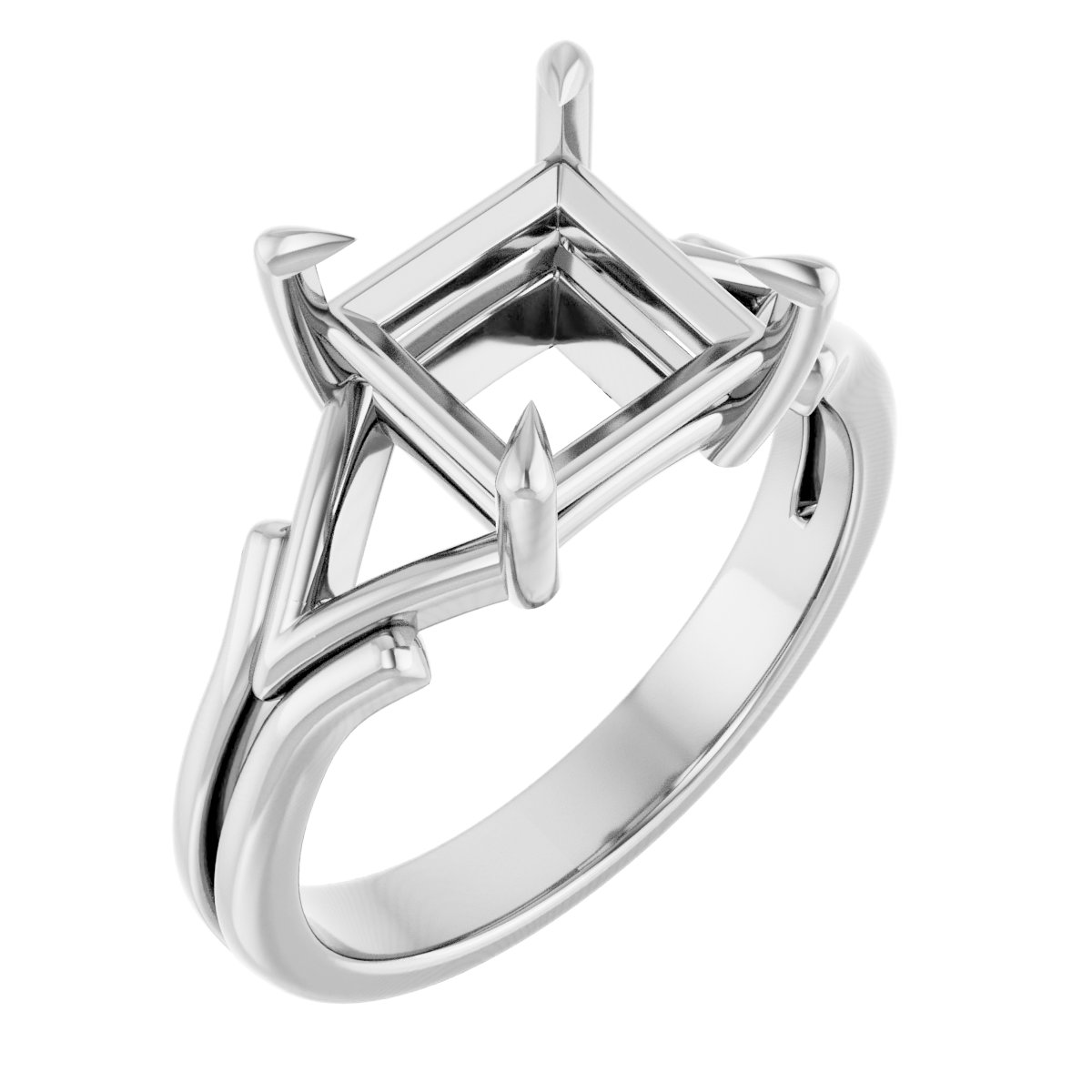 Claw-Prong Solitaire Engagement Ring