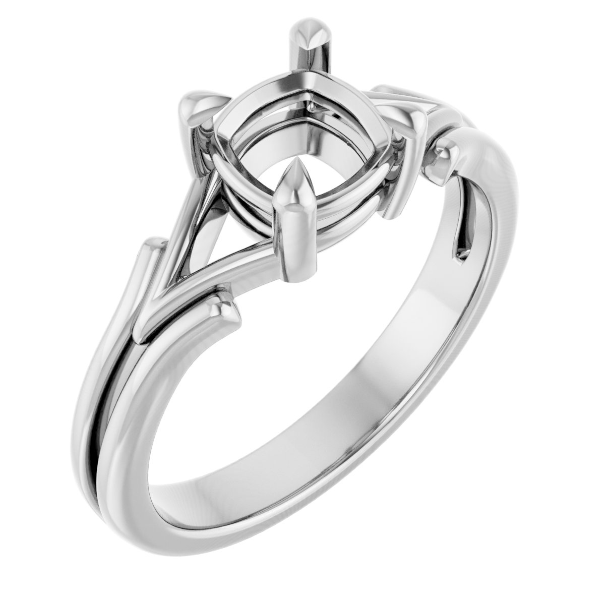 Claw-Prong Solitaire Engagement Ring