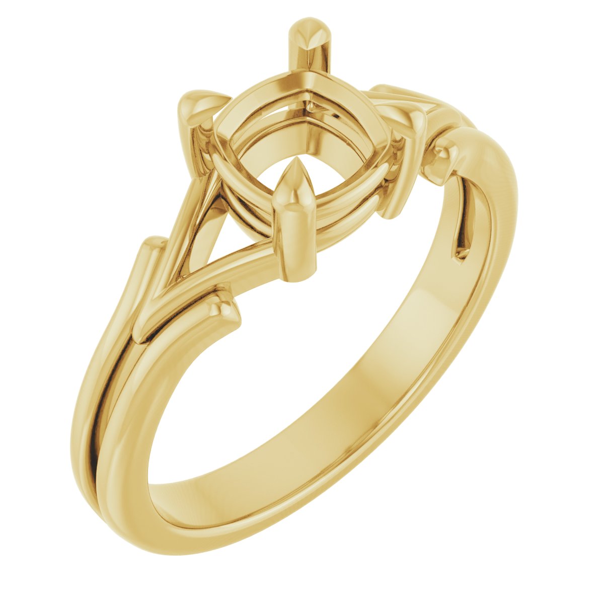 Claw-Prong Solitaire Engagement Ring