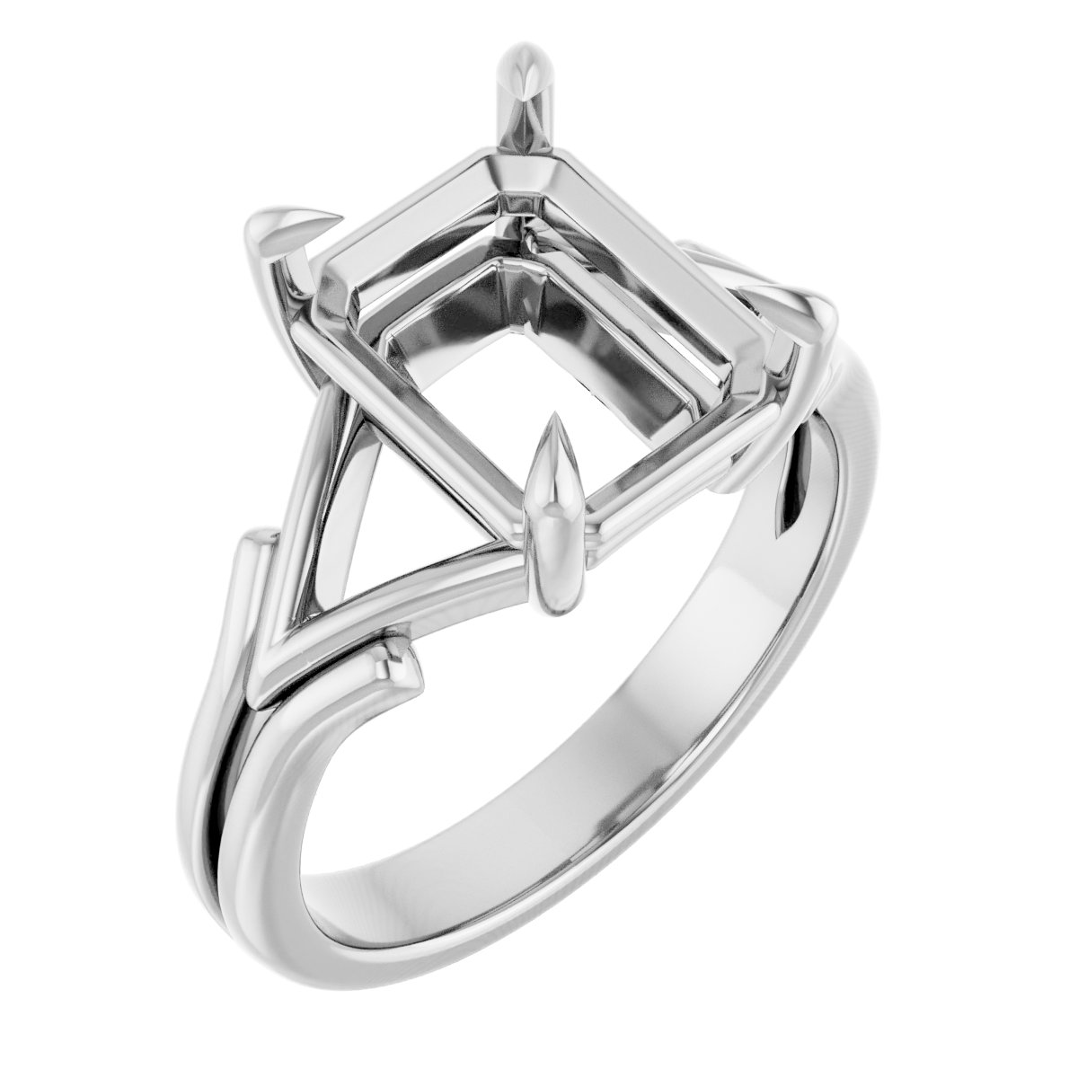 Claw-Prong Solitaire Engagement Ring