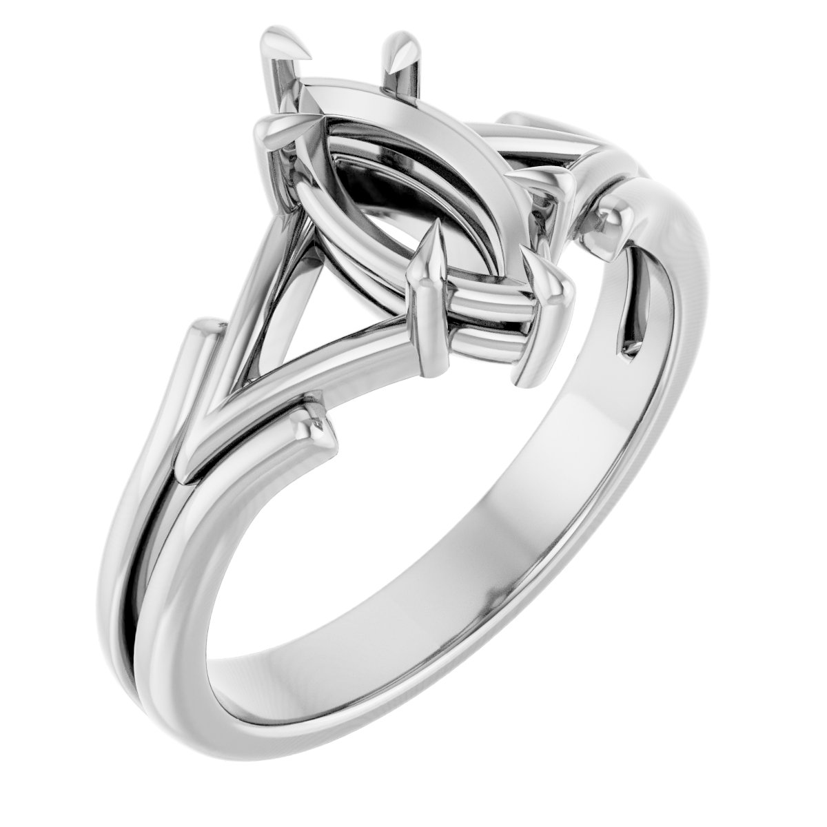 Claw-Prong Solitaire Engagement Ring