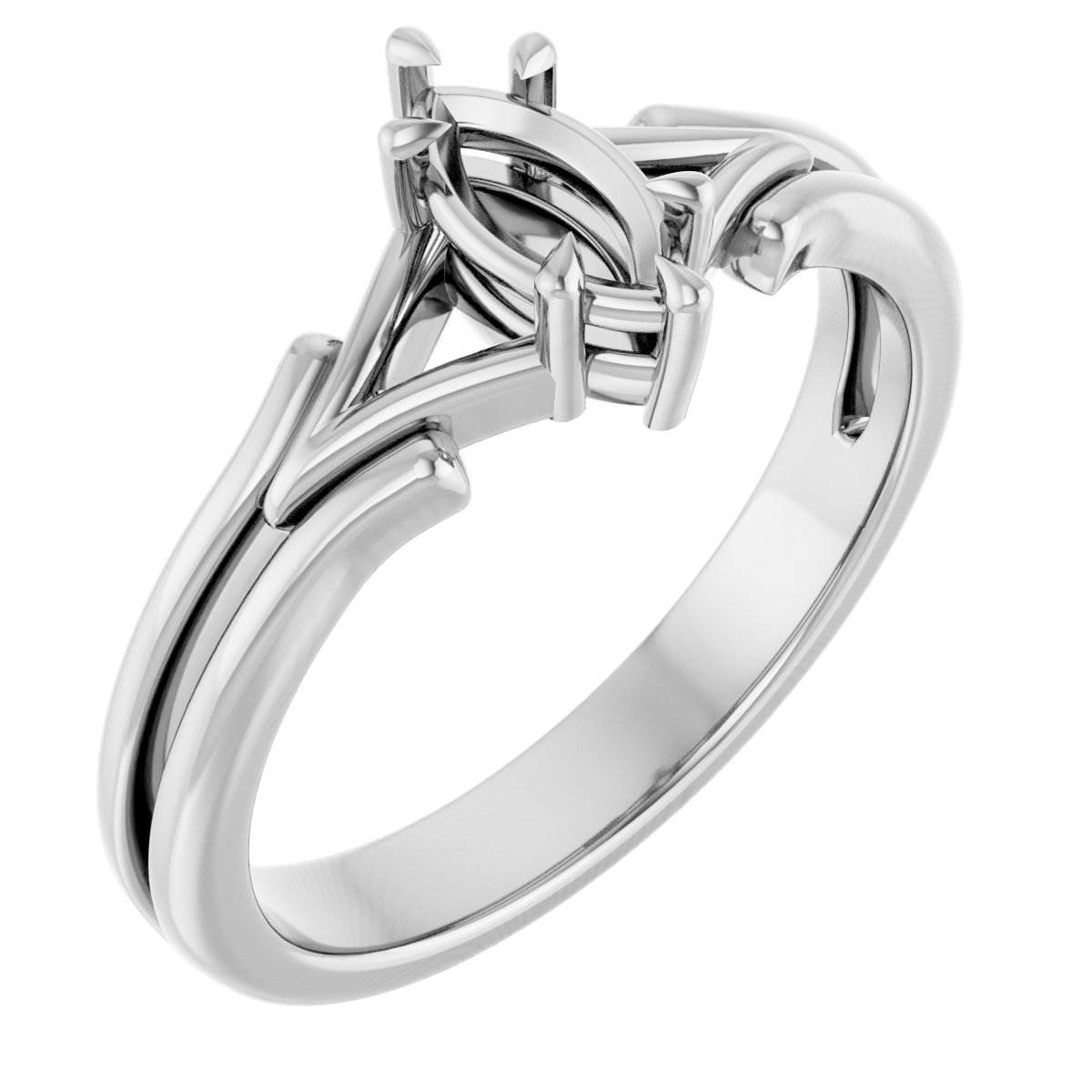 Claw-Prong Solitaire Engagement Ring