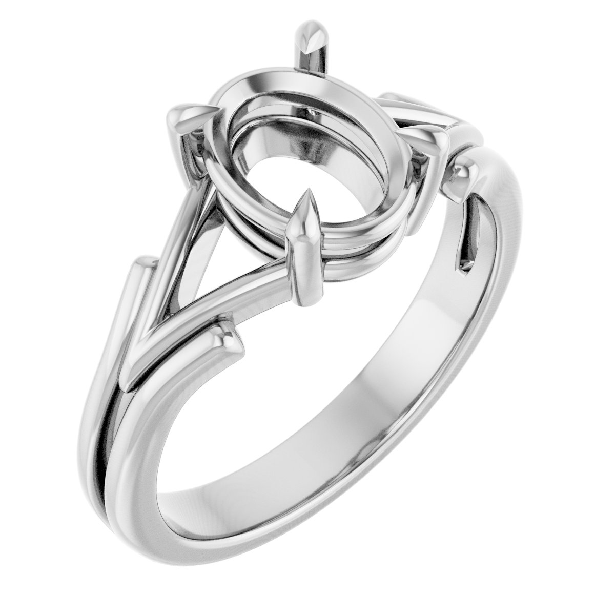 Claw-Prong Solitaire Engagement Ring