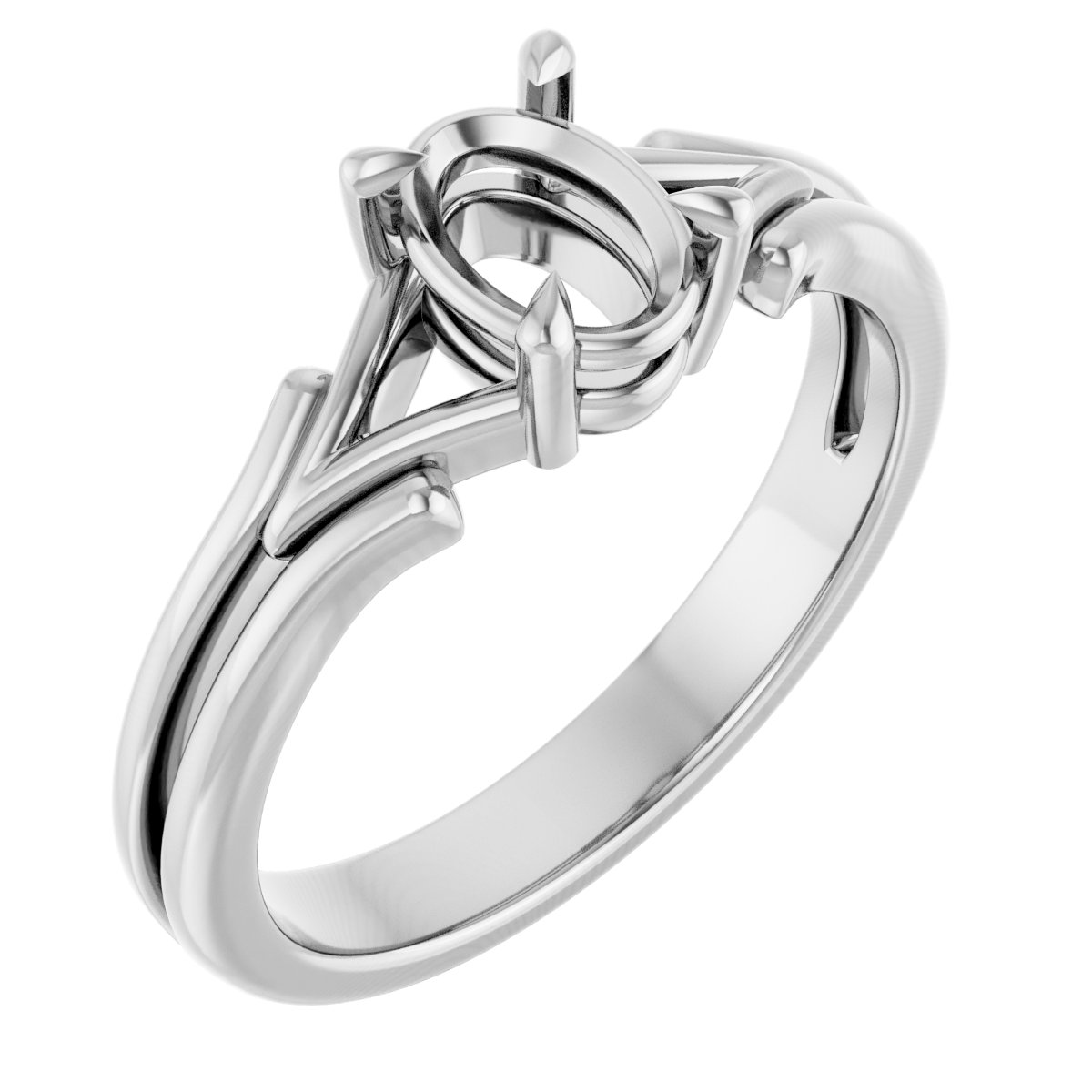 Claw-Prong Solitaire Engagement Ring