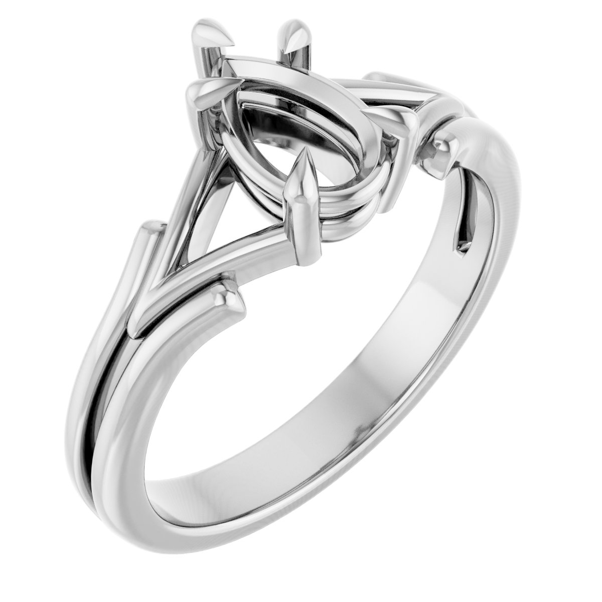Claw-Prong Solitaire Engagement Ring