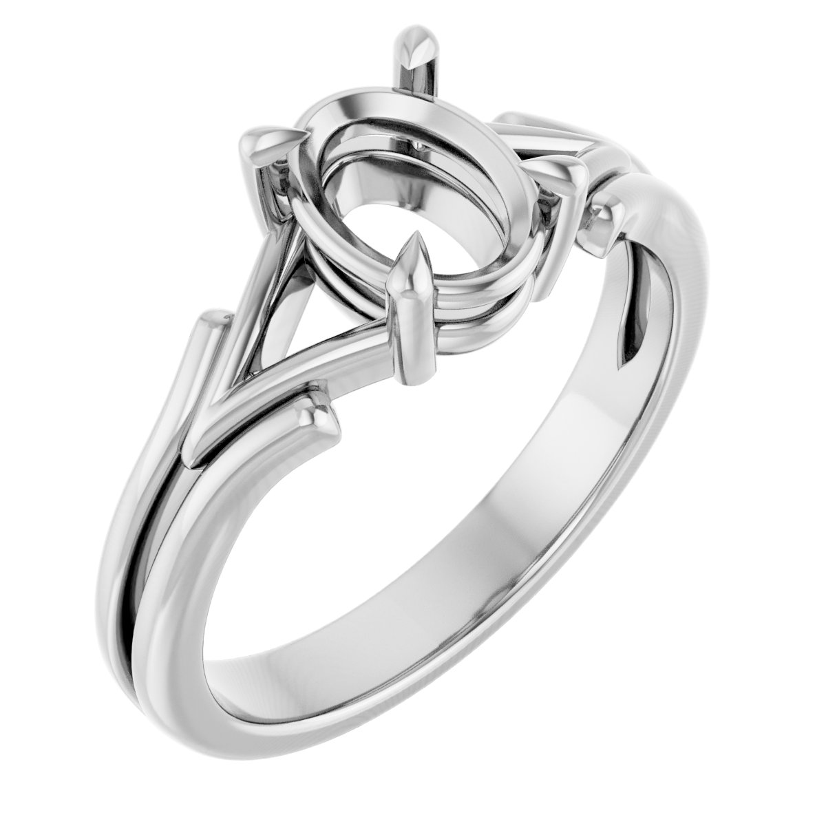 Claw-Prong Solitaire Engagement Ring