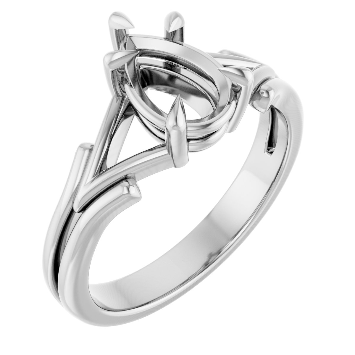 Claw-Prong Solitaire Engagement Ring