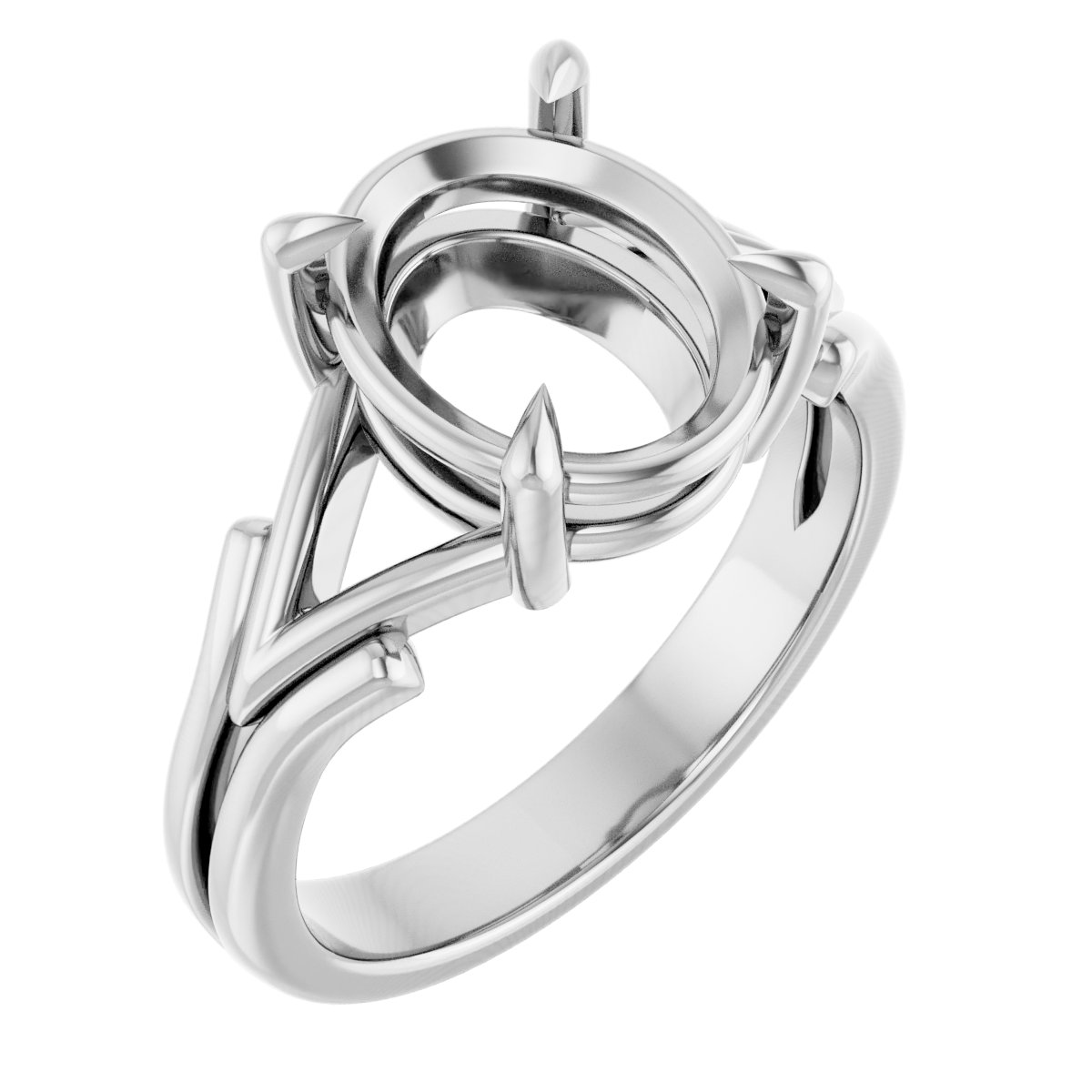 Claw-Prong Solitaire Engagement Ring