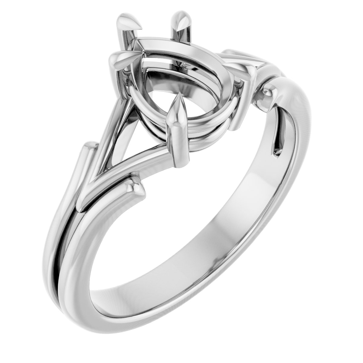 Claw-Prong Solitaire Engagement Ring