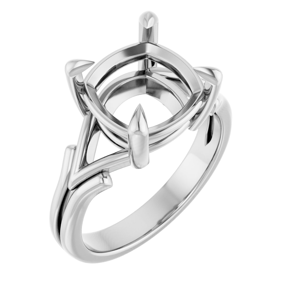 Claw-Prong Solitaire Engagement Ring