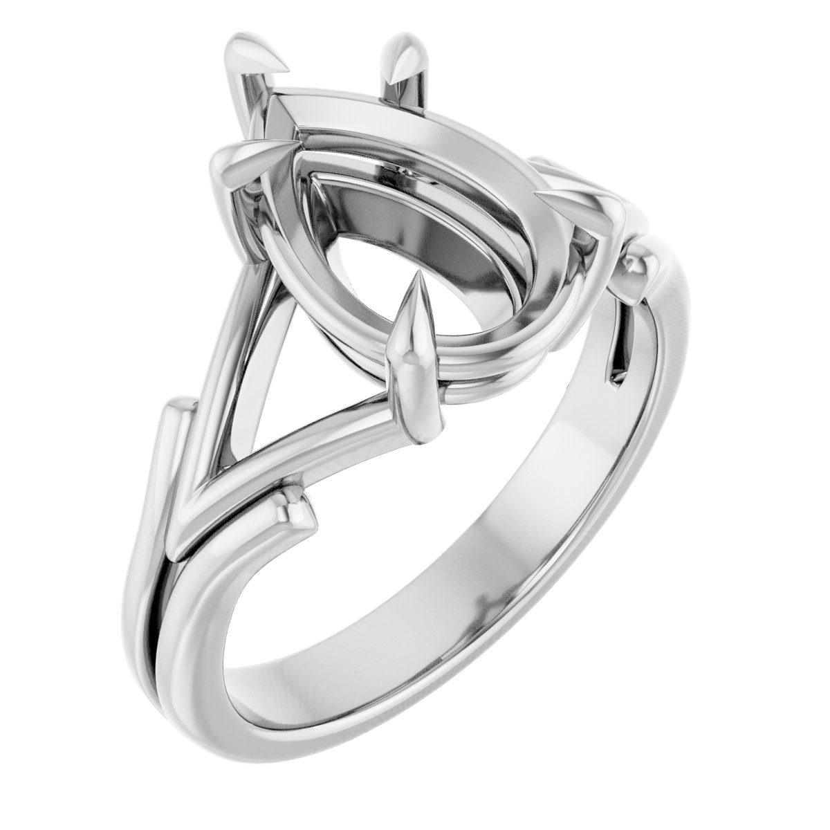 Claw-Prong Solitaire Engagement Ring