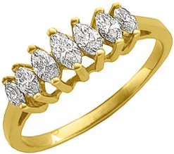 14K Yellow 1/2 CTW Natural Diamond Anniversary Band