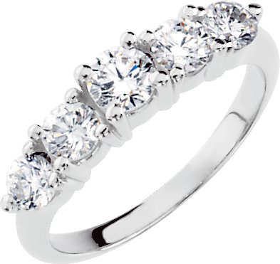 Platinum Diamond Anniversary Band .5 or .75 or 1 CTW Ref 415621