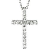 Petite Cross Necklace or Pendant 