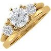 14K Yellow .50 CTW Diamond Wrap Style Ring Enhancer Ref 137954