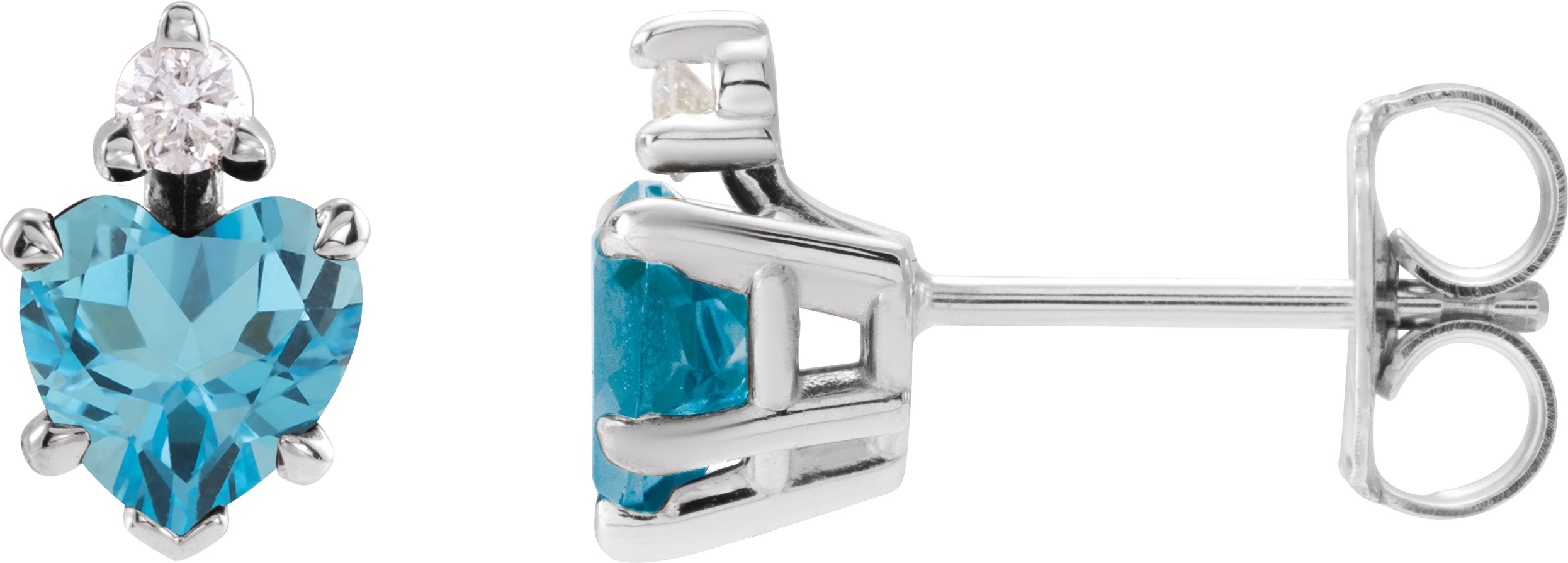 Accented Heart Earrings