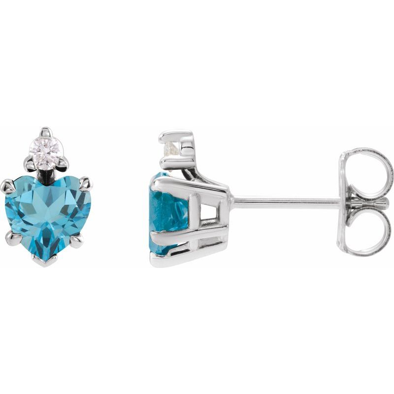Accented Heart Earrings