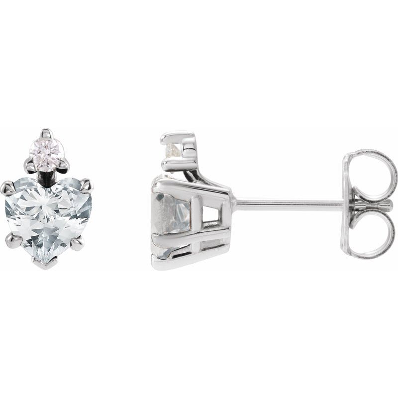 Accented Heart Earrings