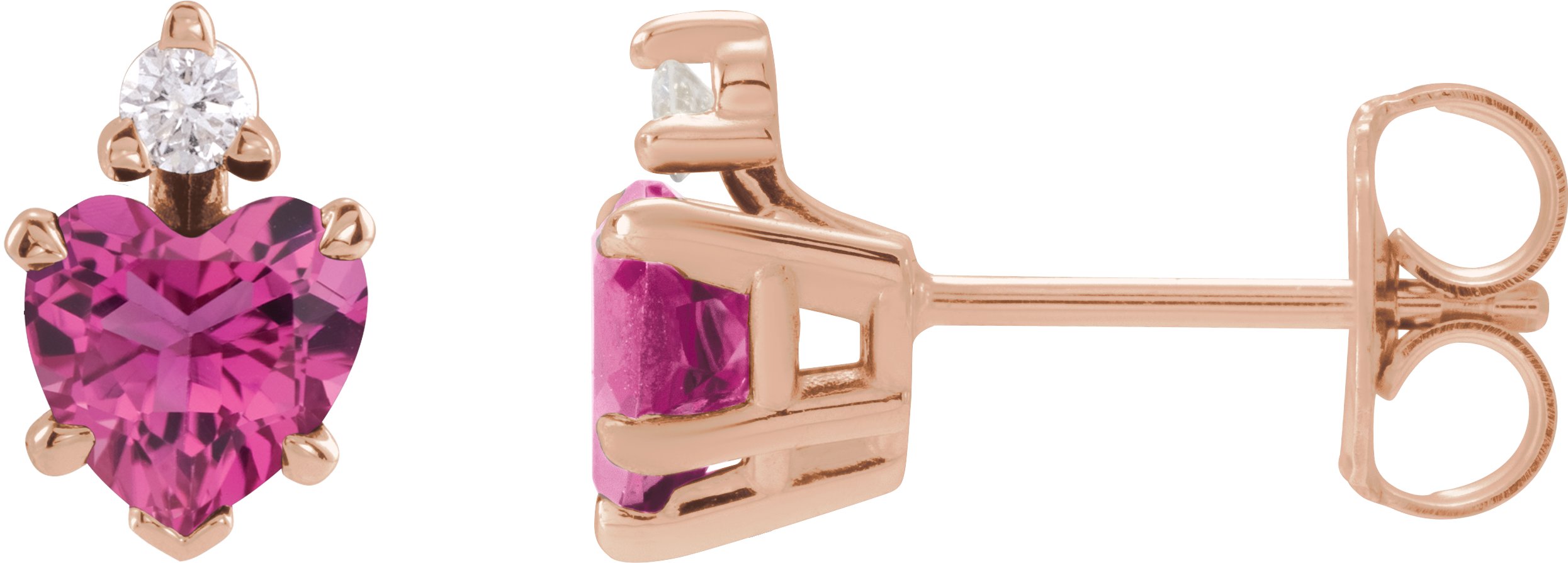 Accented Heart Earrings