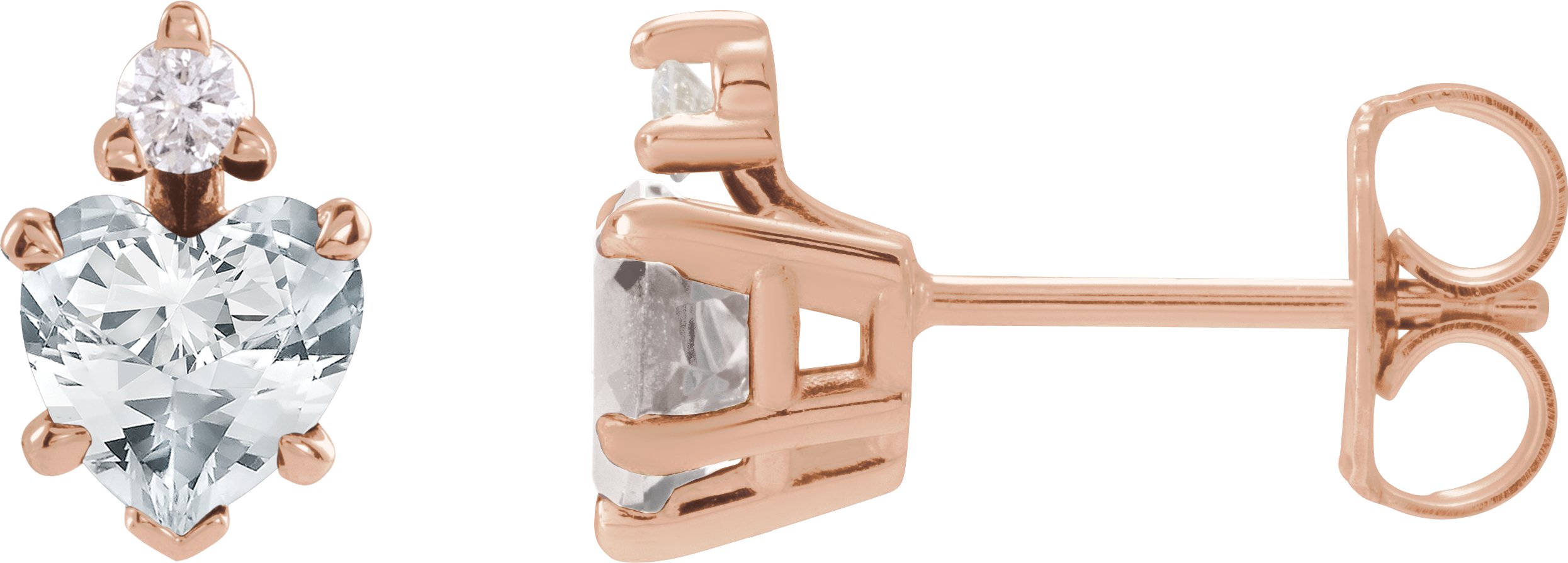 Accented Heart Earrings