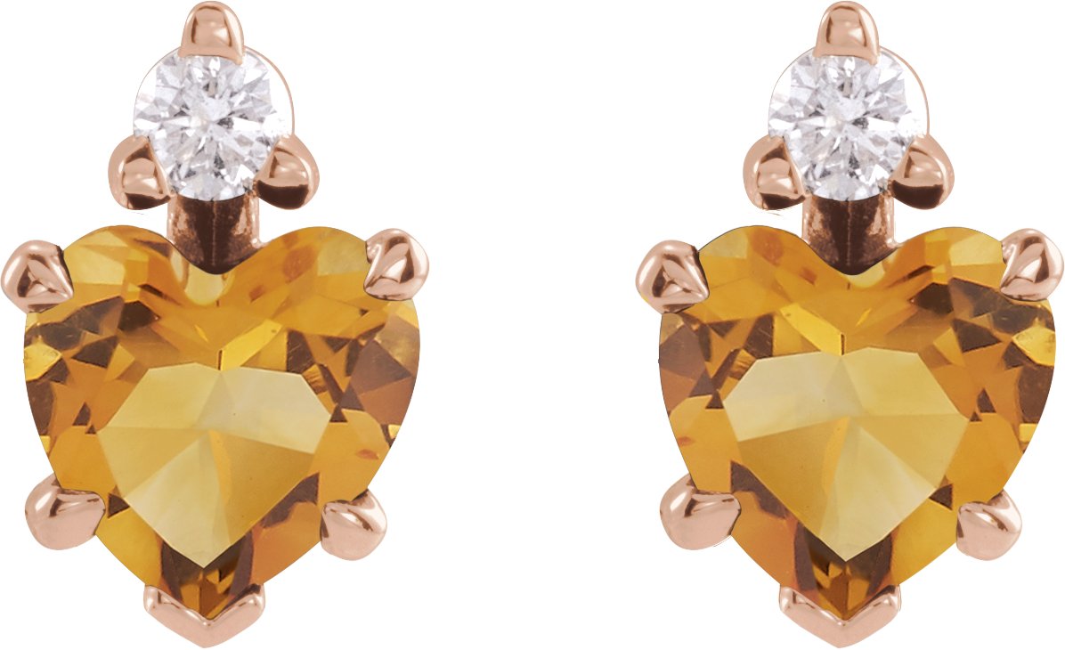 Accented Heart Earrings