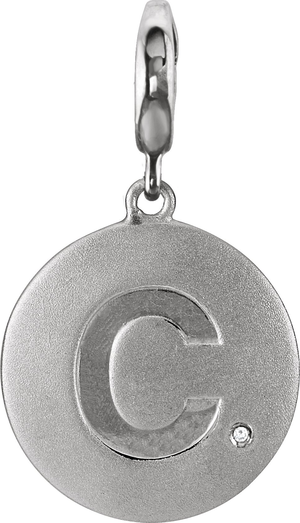 Accented Initial Charm/Pendant