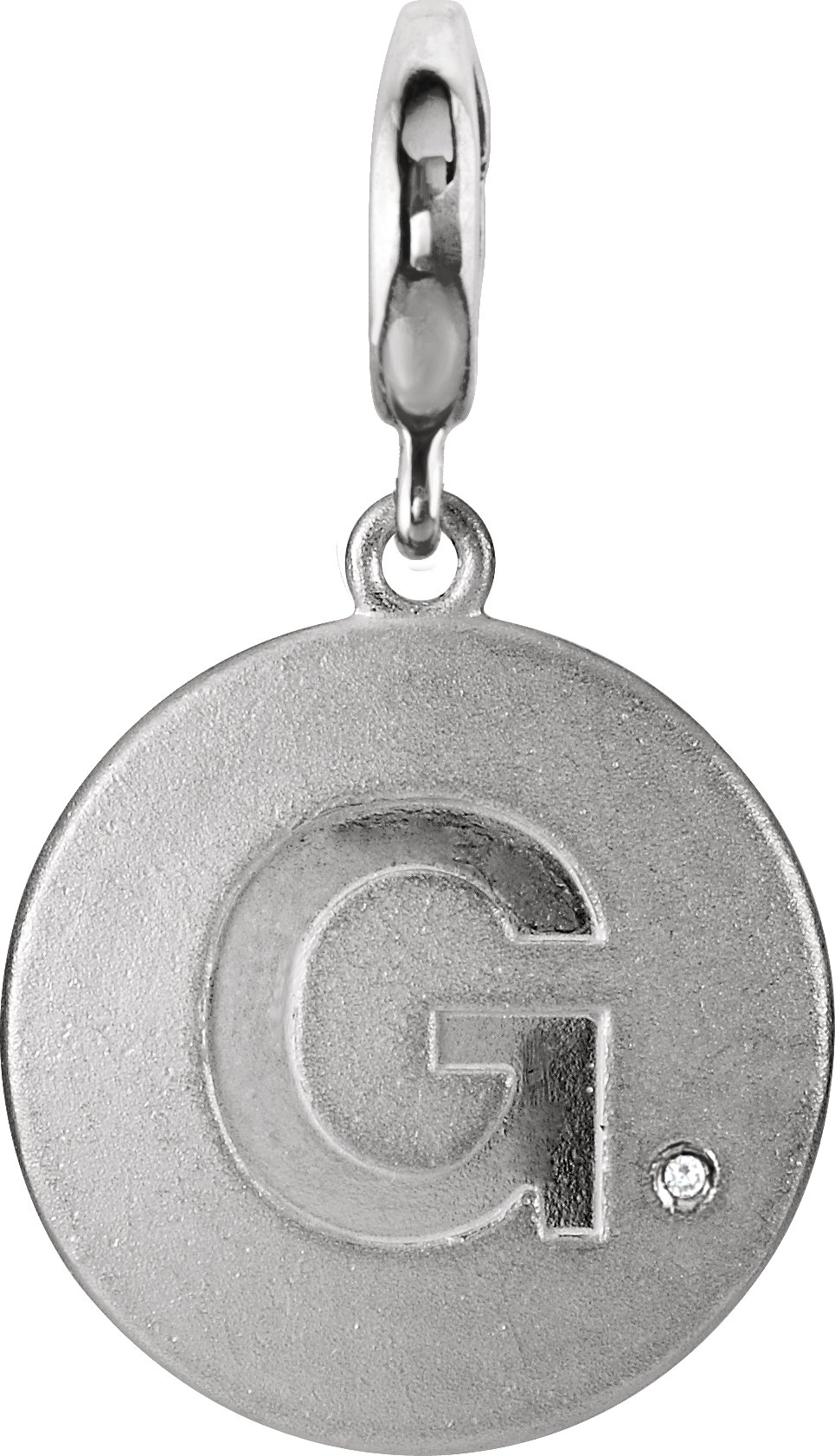 Accented Initial Charm/Pendant
