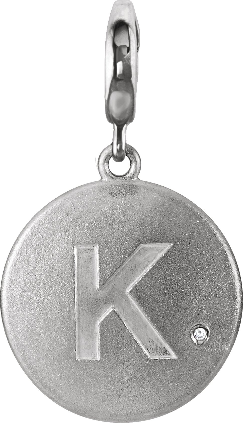 Accented Initial Charm/Pendant