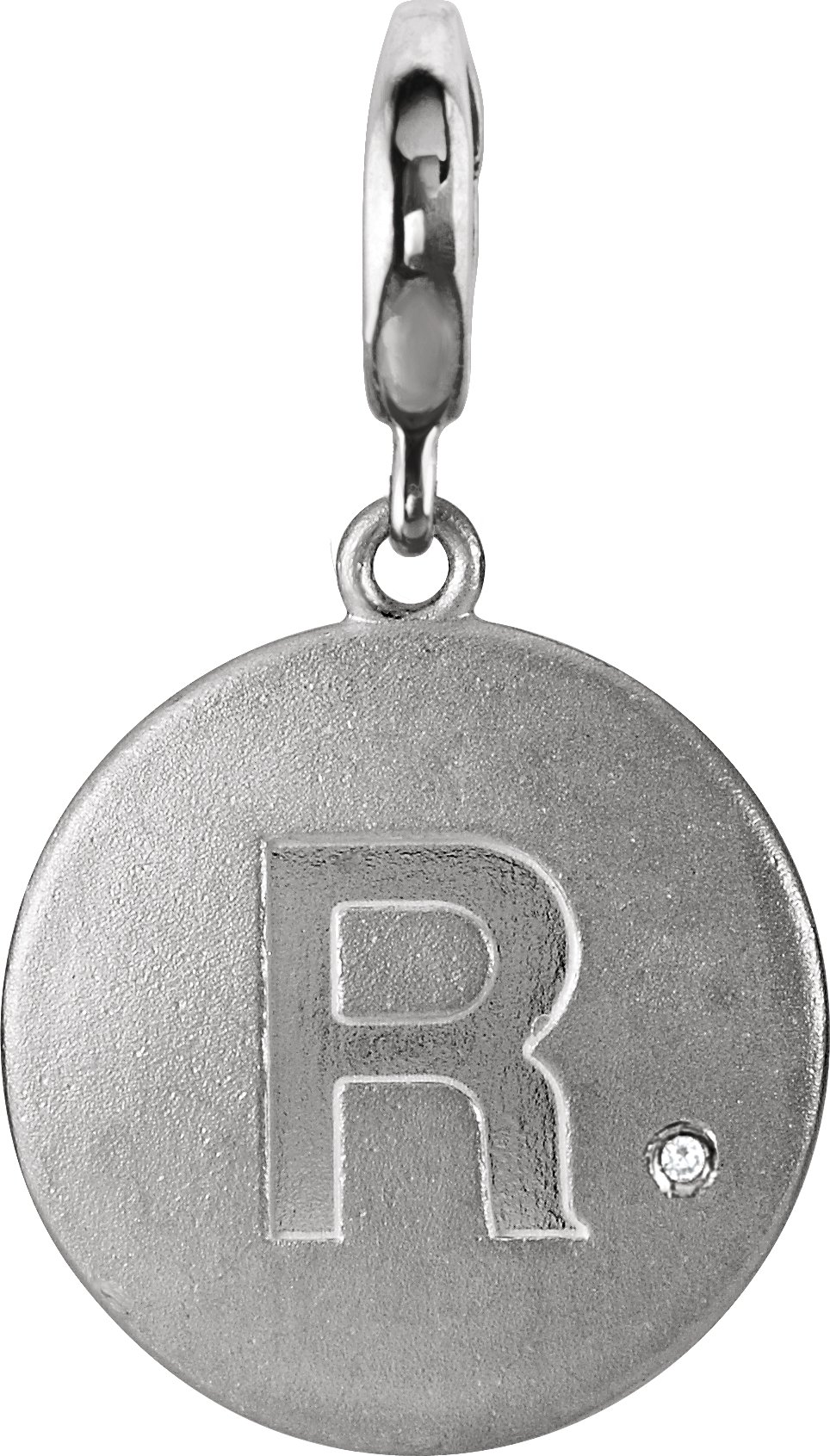 Accented Initial Charm/Pendant