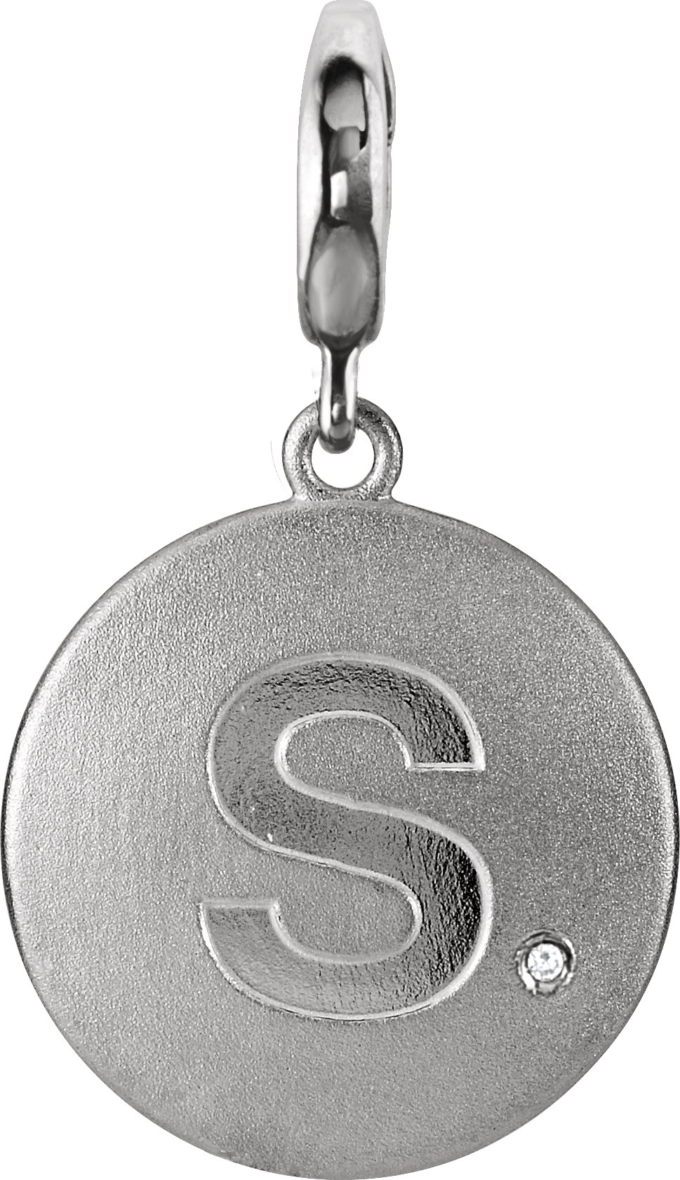 Accented Initial Charm/Pendant