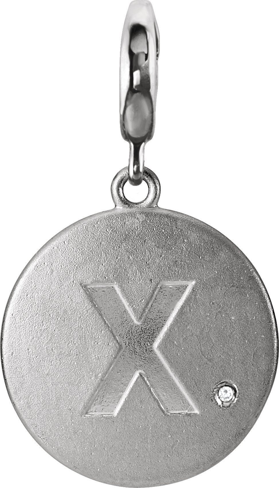 Accented Initial Charm/Pendant
