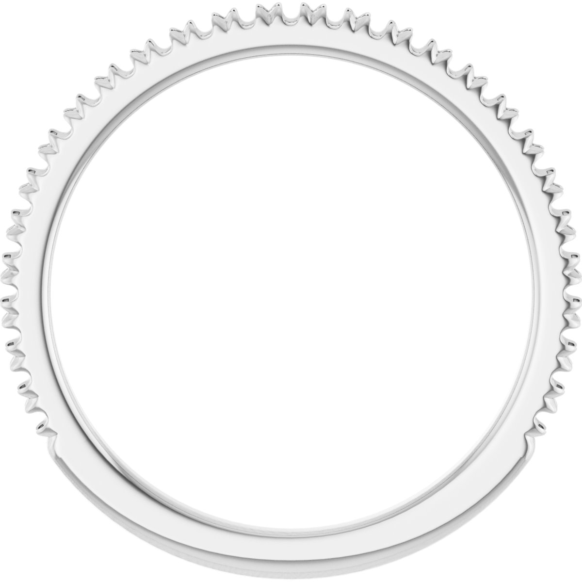Band Mounting for 8x6 mm Oval Ring view 2