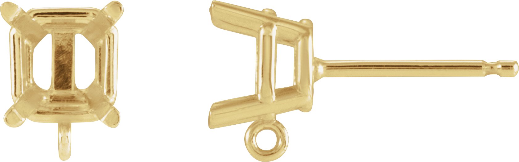 Basket Stud Earring Top