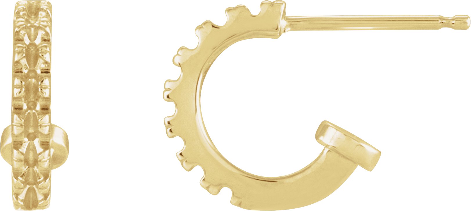 Accented Hoop Earring Top