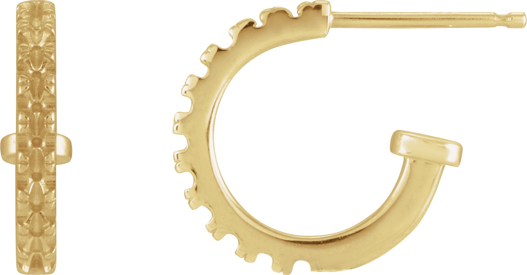 Accented Hoop Earring Top