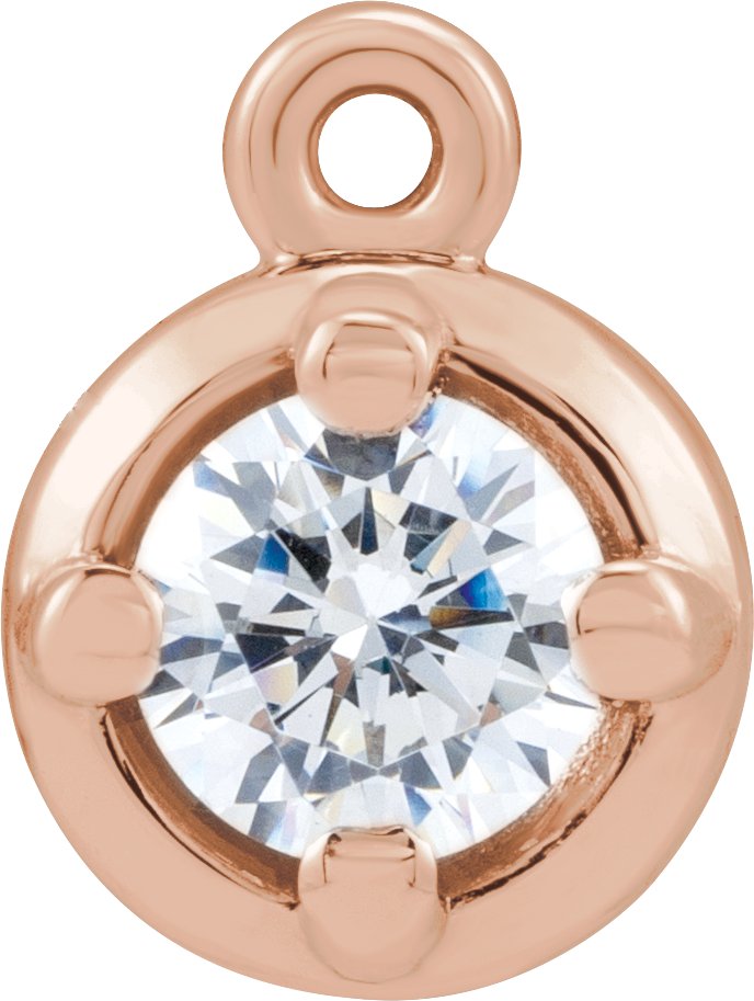 Round 4-Prong Dangle