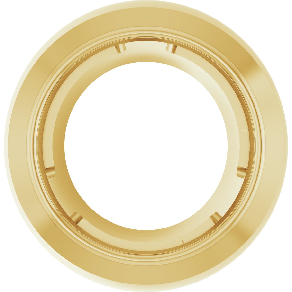 Round Bezel-Set Slide Pendant