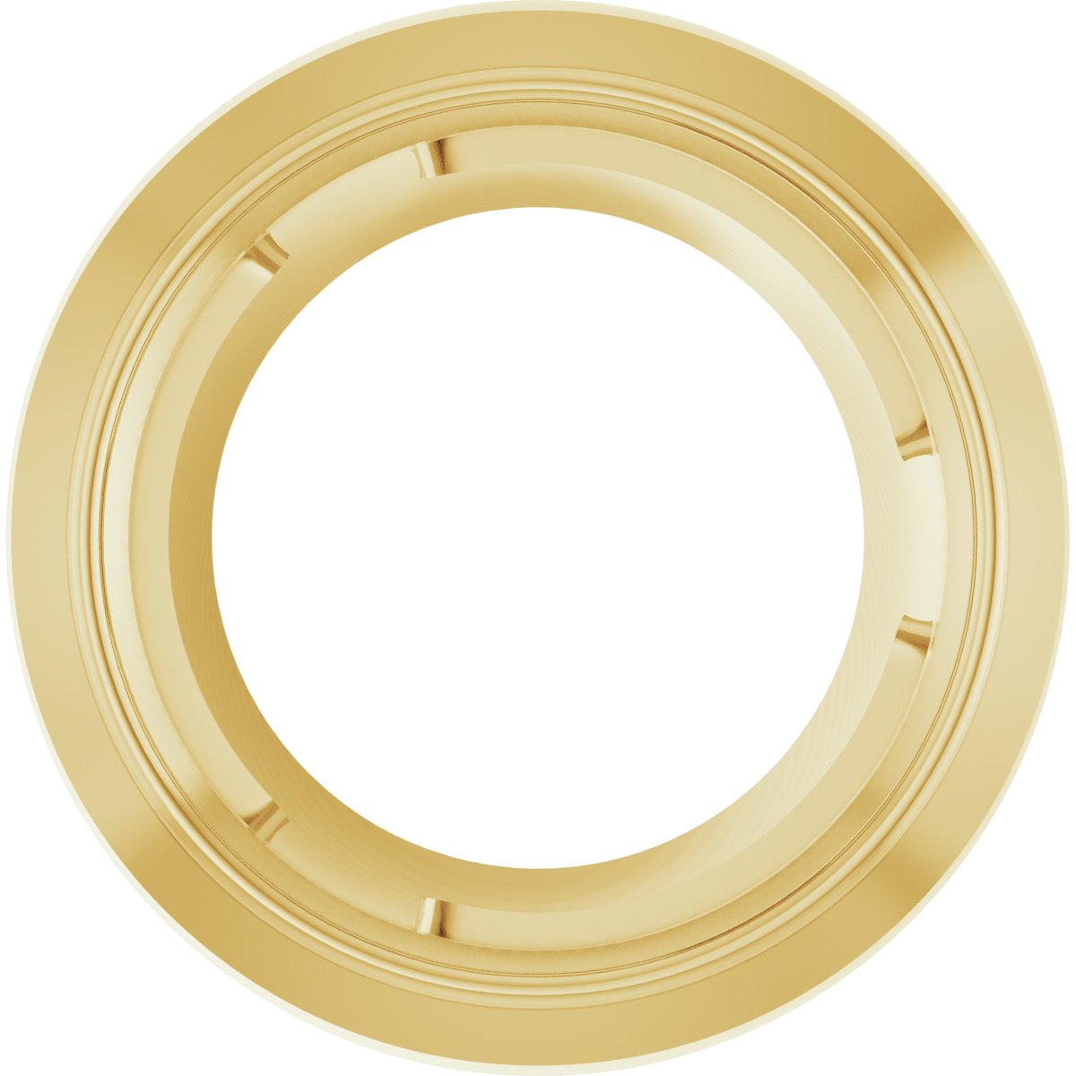 Round Bezel-Set Slide Pendant